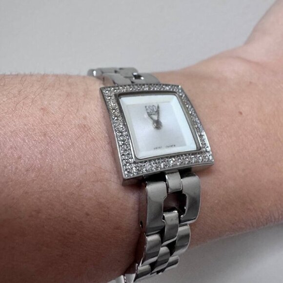 Vintage ESQ by Movado Venture Women’s Stainless Steel Watch with Square White Di - Picture 4 of 8